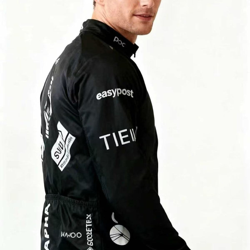 Windbreaker Unisex - EF Windproof Long Sleeve Cycling Jacket, Lightweight Road Cycling Team Leader Outerwear