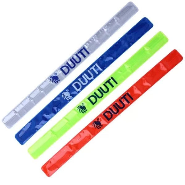 New  Reflective Silicon Crystal Pants Cuff Straps - Mountain Bike Cycling Ankle Slap Bracelet, Night Running Walking Wristband