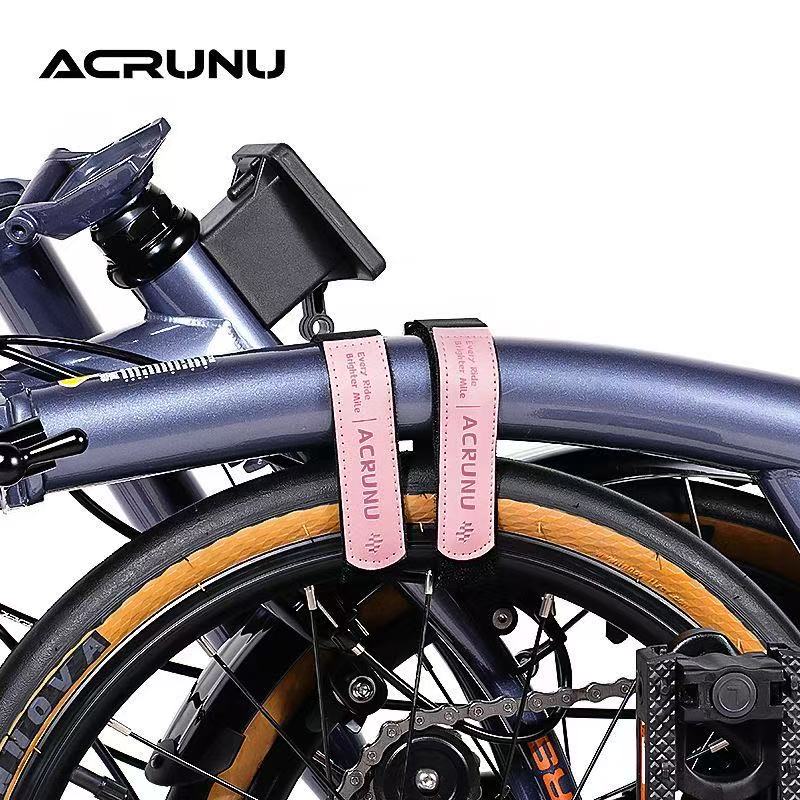 ACRUNU Bicycle Brompton Velcro Straps - Multi-Functional Pants Cuff Fixing Straps