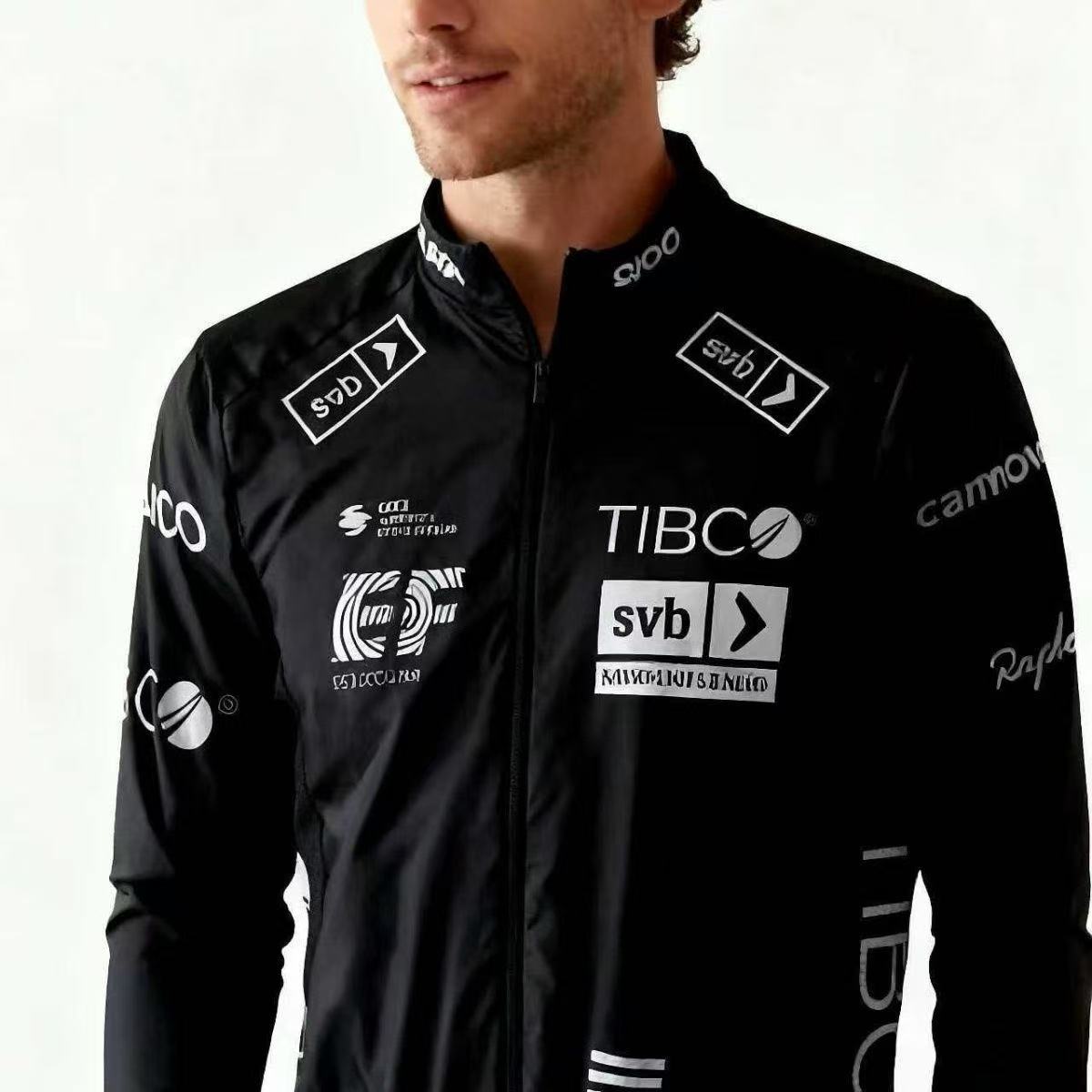 Windbreaker Unisex - EF Windproof Long Sleeve Cycling Jacket, Lightweight Road Cycling Team Leader Outerwear